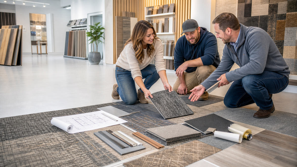 carpet tile flooring hero showroom

