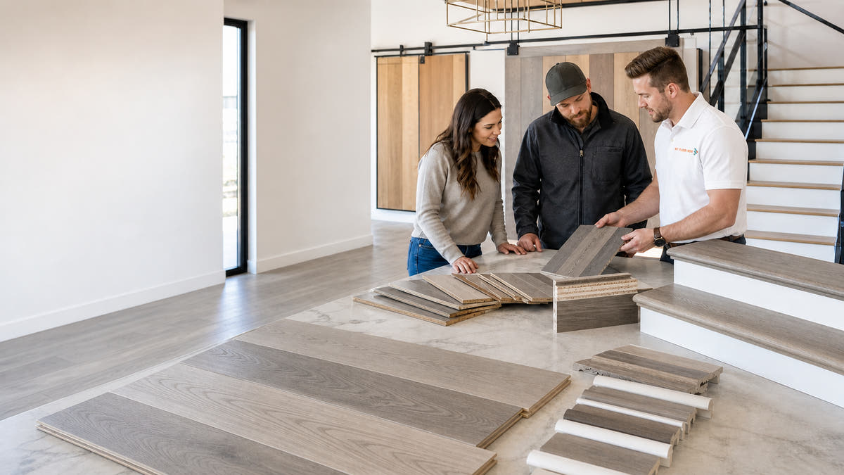 Gray Engineered Hardwood Flooring