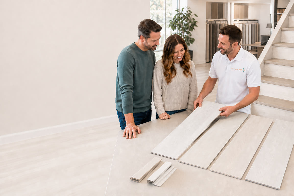 White Vinyl Flooring